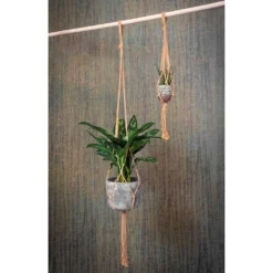 Natural Hemp Plant Pot Hanging Rope – 70cm Retro Macramé Style Indoor Planter Holder -HORTOLOGY Plants Sale Plant Pot Knotted Hanging Rope Houseplants b23496c8 f957 45ae 8d2a 1342998c5ed5