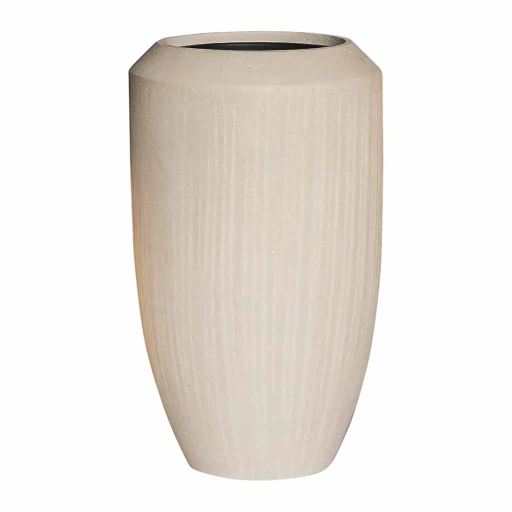 Polystone Coated Plain Coppa Planter - Natural 5 Polystone Coated Plain Coppa Planter - Natural - Image 5