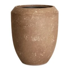 Polystone Coated Plain Coppa Planter - Rock -HORTOLOGY Plants Sale Polystone Coated Plain Coppa Planter Rock 45x55cm