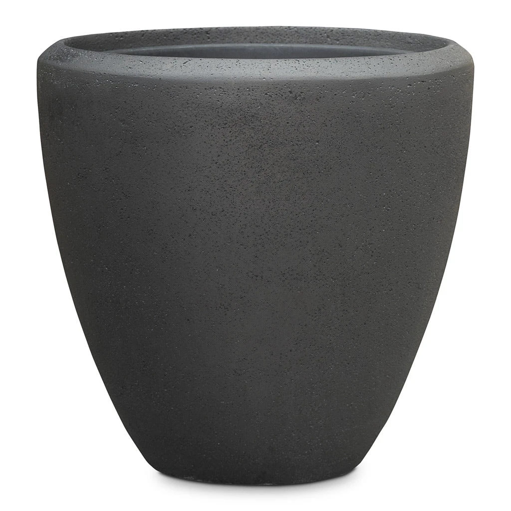 Polystone Plain Couple Planter - Smoke 1 Polystone Plain Couple Planter - Smoke