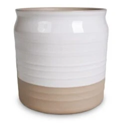 Puro Ripple Plant Pot - White -HORTOLOGY Plants Sale Puro Ripple Plant Pot White 21x19cm 2