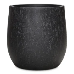 Raindrop Couple Balloon Planter - Anthracite Textured Fiberclay Pot -HORTOLOGY Plants Sale Raindrop Couple Balloon Planter Anthracite 44x44cm