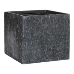 Raindrop Cube Planter - Anthracite -HORTOLOGY Plants Sale Raindrop Cube Planter Anthracite 50cm