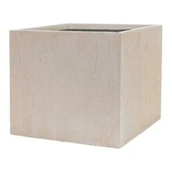 Raindrop Cube Planter - Stone -HORTOLOGY Plants Sale Raindrop Cube Planter Stone 50cm