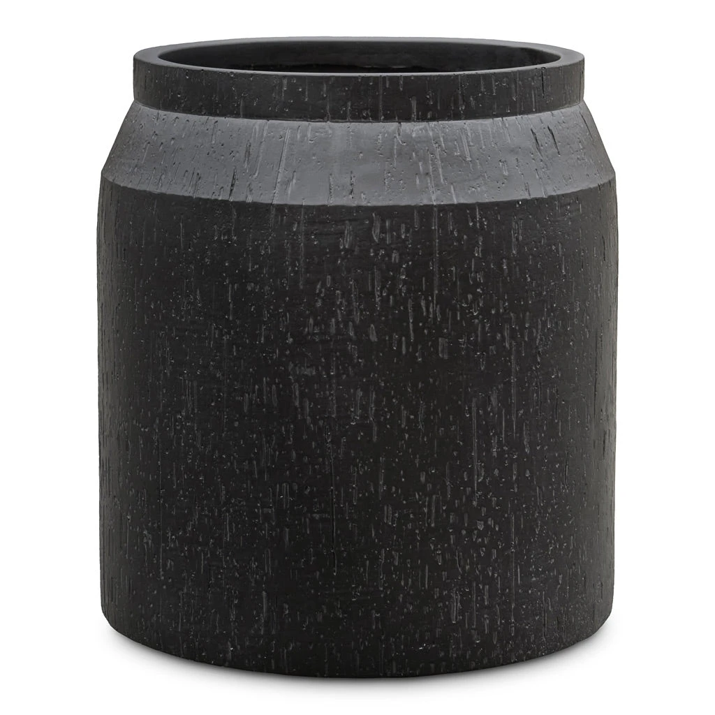 Raindrop Cylinder Jar Planter - Anthracite 1 Raindrop Cylinder Jar Planter - Anthracite