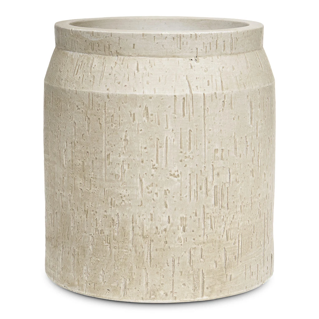 Raindrop Cylinder Jar Planter - Stone 1 Raindrop Cylinder Jar Planter - Stone