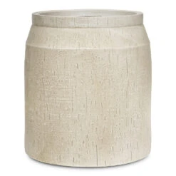 Raindrop Cylinder Jar Planter - Stone 5 Raindrop Cylinder Jar Planter - Stone -HORTOLOGY Plants Sale Raindrop Cylinder Jar Planter Stone 36x39cm