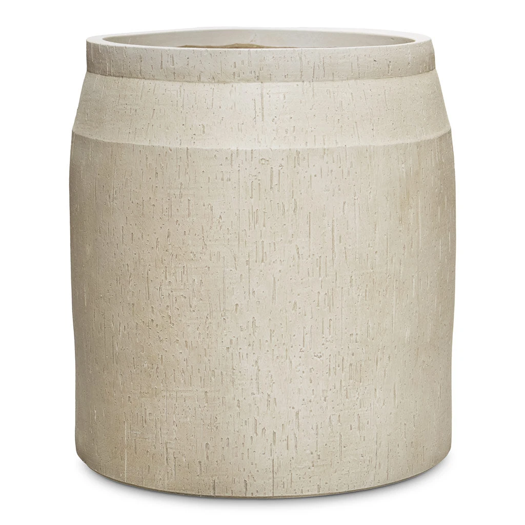 Raindrop Cylinder Jar Planter - Stone 2 Raindrop Cylinder Jar Planter - Stone - Image 2