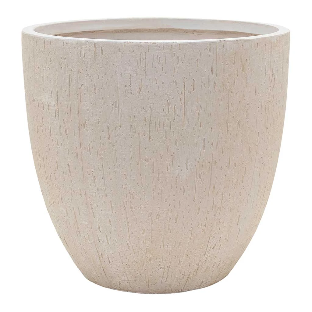 Raindrop Egg Planter Stone Grey - Textured Fibreclay Indoor/Outdoor Pot 4 Raindrop Egg Planter Stone Grey - Textured Fibreclay Indoor/Outdoor Pot - Image 4