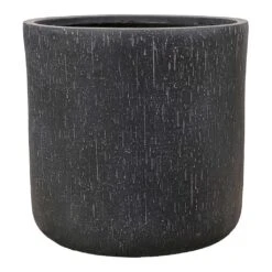 Raindrop Round Planter - Anthracite -HORTOLOGY Plants Sale Raindrop Round Planter Anthracite 42x41cm