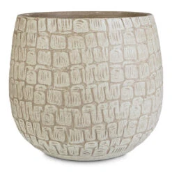 Renzo Plant Pot - Sand 17 Renzo Plant Pot - Sand -HORTOLOGY Plants Sale Renzo Pot Sand 22x20cm