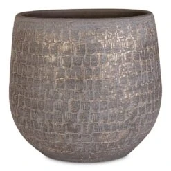 Renzo Plant Pot - Shiny Slate 19 Renzo Plant Pot - Shiny Slate -HORTOLOGY Plants Sale Renzo Pot Shiny Slate 31x28cm