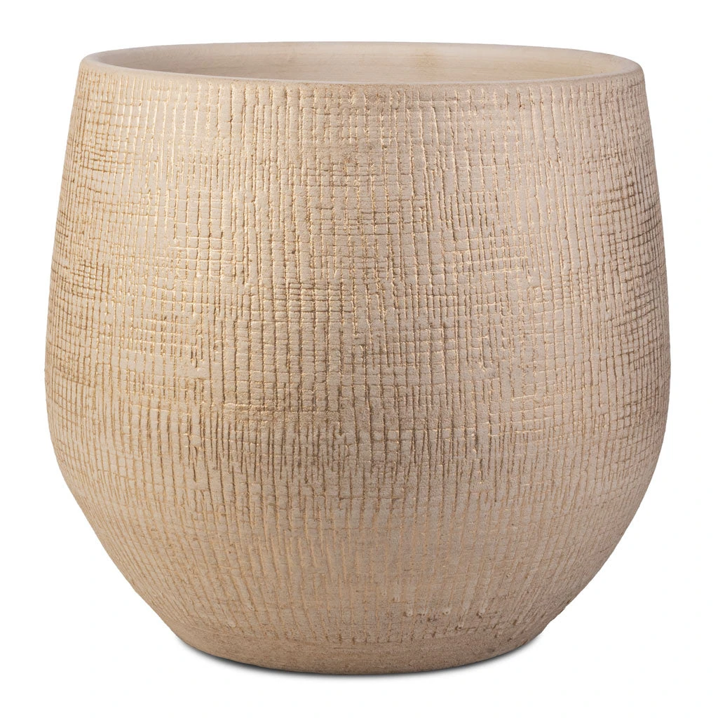 Ryan Plant Pot - Sand Gold 1 Ryan Plant Pot - Sand Gold