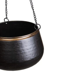 Sahara Hanging Plant Pot - Slate 14 Sahara Hanging Plant Pot - Slate -HORTOLOGY Plants Sale Sahara Hanging Pot Slate DETAIL 2.jpg bak