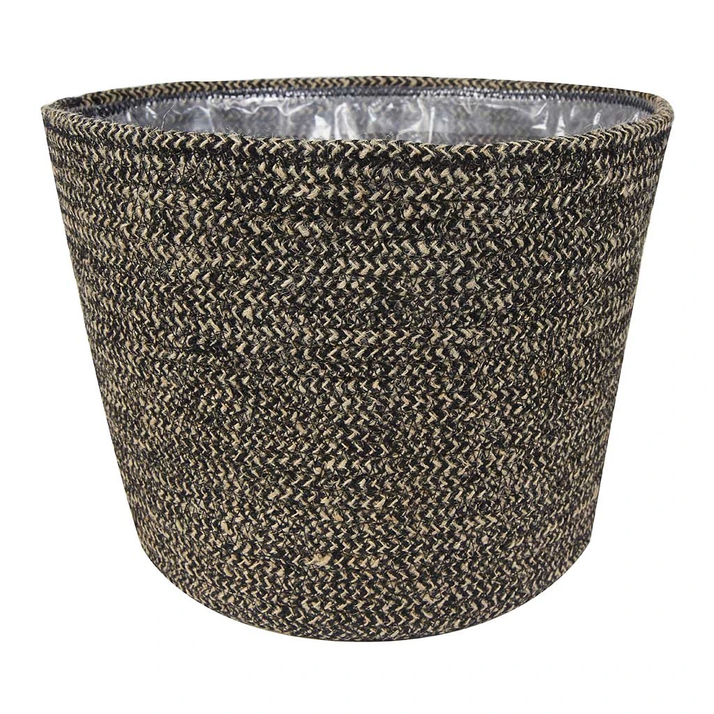 Selin Plant Basket - Black Weave 6 Selin Plant Basket - Black Weave - Image 6