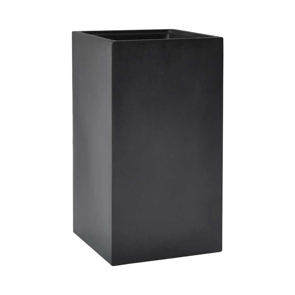 Solid Square Matt Dark Grey β Fiberclay Series Angular Indoor Pot 2 Solid Square Matt Dark Grey β Fiberclay Series Angular Indoor Pot - Image 2