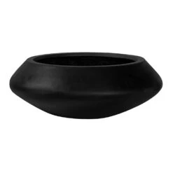 Tara Matte Black Natural Series – Fibrestone Bowl Planter for Indoor and Outdoor Use -HORTOLOGY Plants Sale Tara Natural Planter Black 60x22.5cm