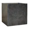 Terrazzo Cube Planter - Black