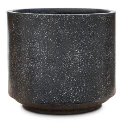 Terrazzo Cylinder Planter - Black 12 Terrazzo Cylinder Planter - Black -HORTOLOGY Plants Sale Terrazzo Cylinder Planter Black 43x38cm