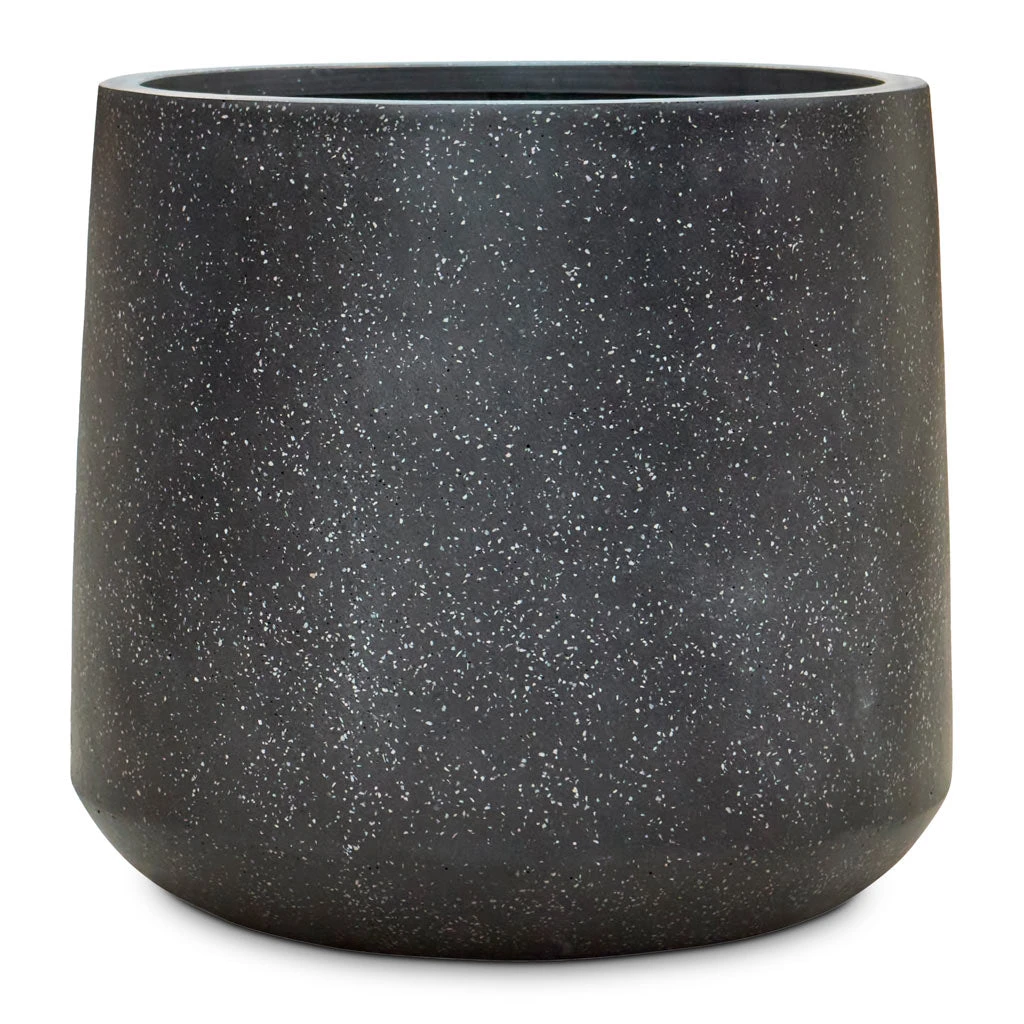 Terrazzo Darcy High Planter - Black 1 Terrazzo Darcy High Planter - Black