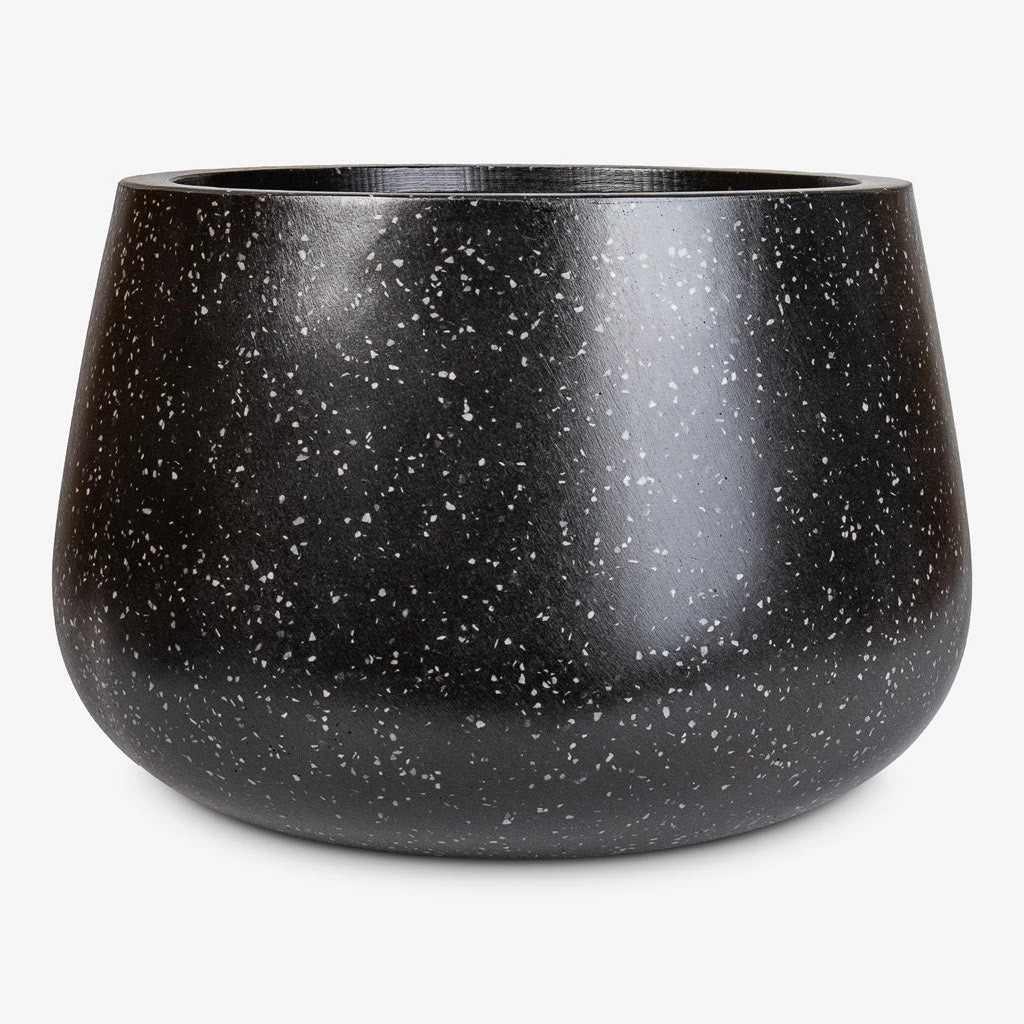 Terrazzo Darcy Planter - Black 1 Terrazzo Darcy Planter - Black