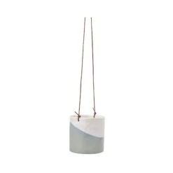 Dip Glaze Ceramic Hanging Indoor Plant Pot β Blue & White Stoneware with Leather Cord 13 Dip Glaze Ceramic Hanging Indoor Plant Pot β Blue & White Stoneware with Leather Cord -HORTOLOGY Plants Sale hanging pot dip 02