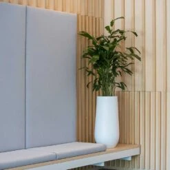 Nax Essentials Tall Planter - Matt White -HORTOLOGY Plants Sale nax planter essential matte white office seating
