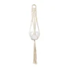 Woodstock Macrame Plant Pot Hanger - 93cm Undyed Cotton Boho Wall & Ceiling Planter